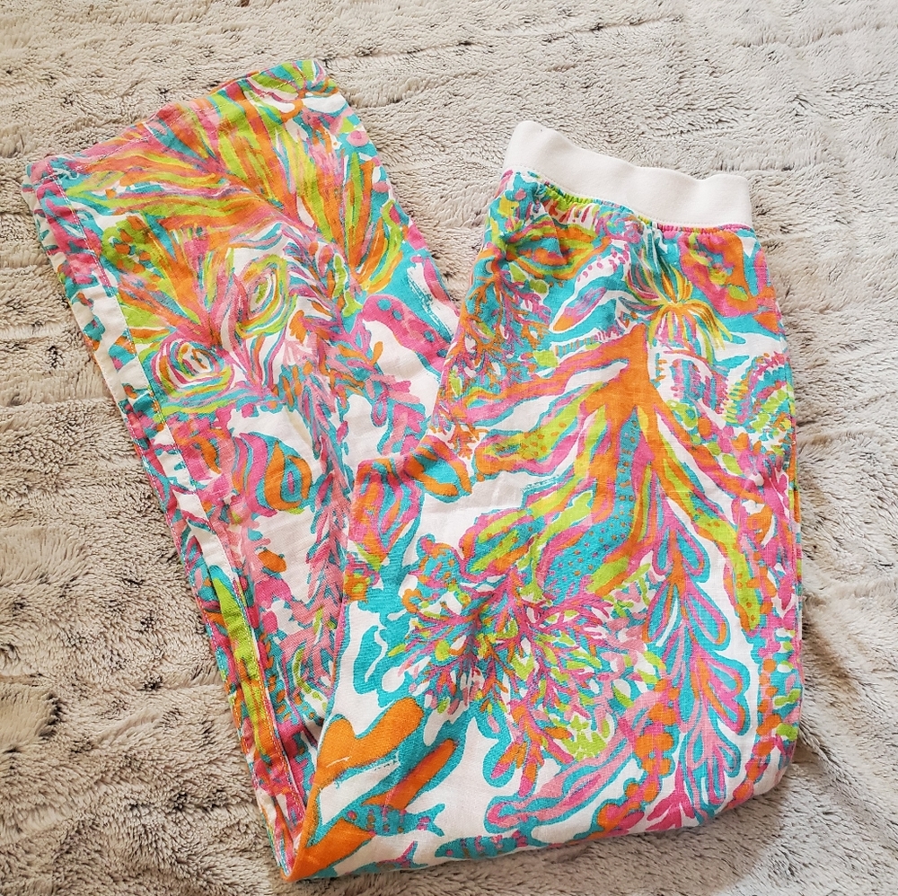 Lilly Pulitzer girls linen beach pants!!